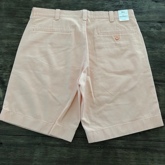 NWT J Crew Factory Mens 31 waist Gramercy Shorts 9” inseam Peach Orange New - Picture 2 of 5